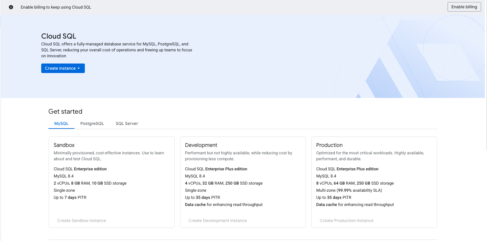 Enable Compute Engine API