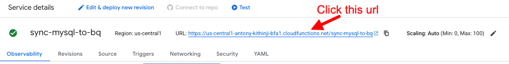 Sync MySQL to BigQuery