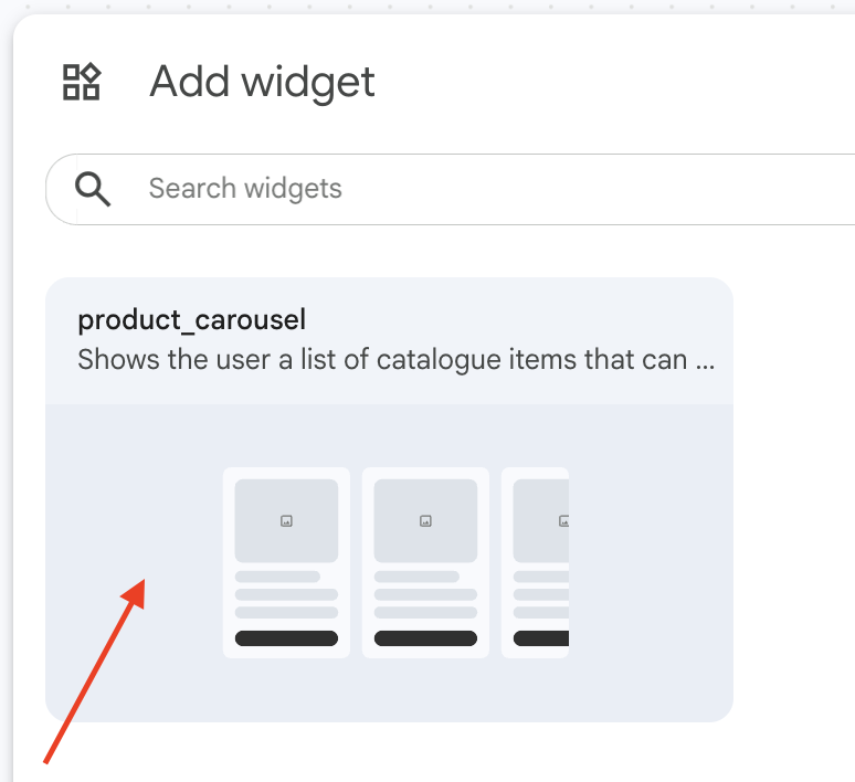 product_carousel widget added