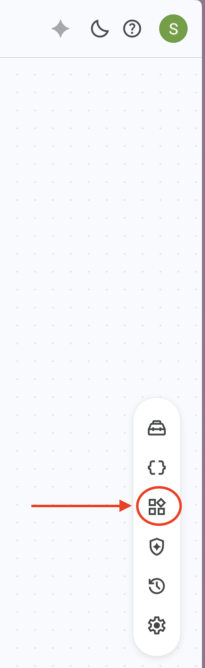Click widget tool icon